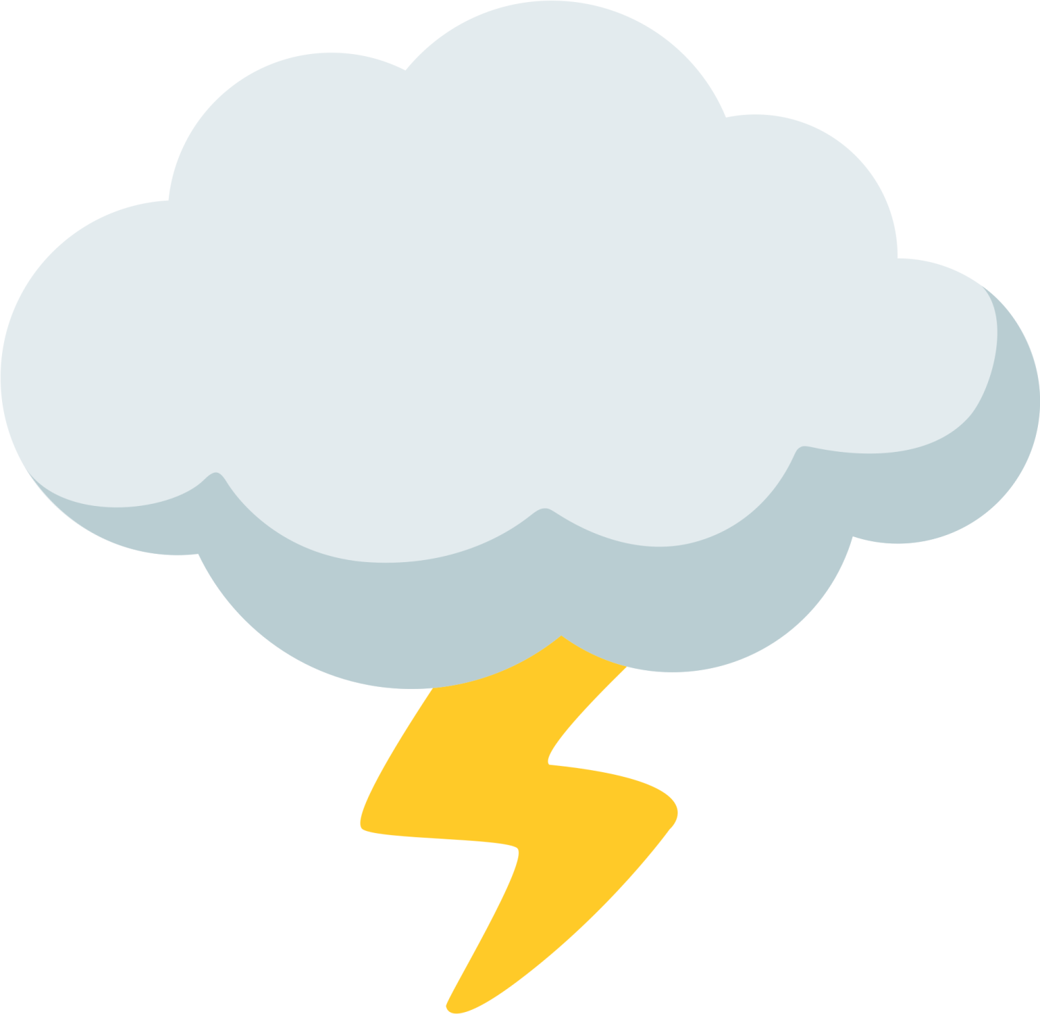 a cloud with a lightning on it