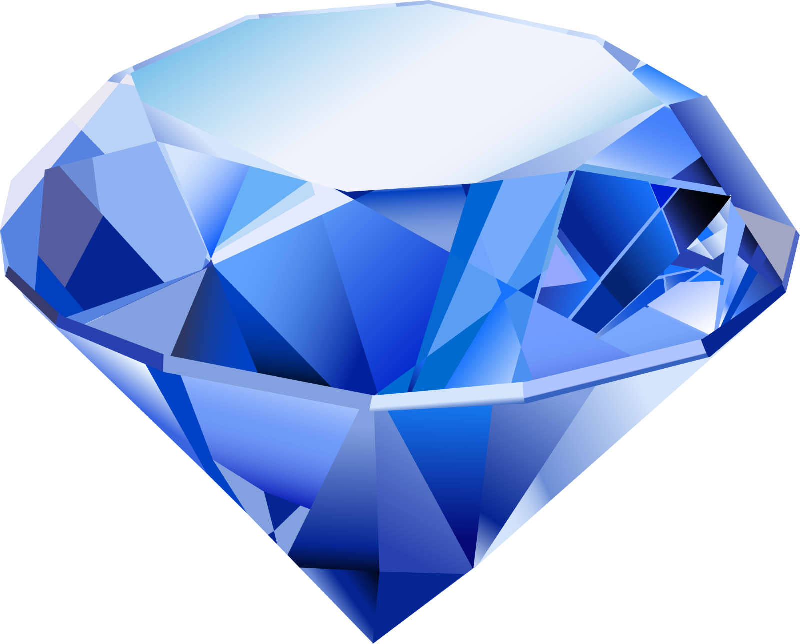 a blue diamond on a white background