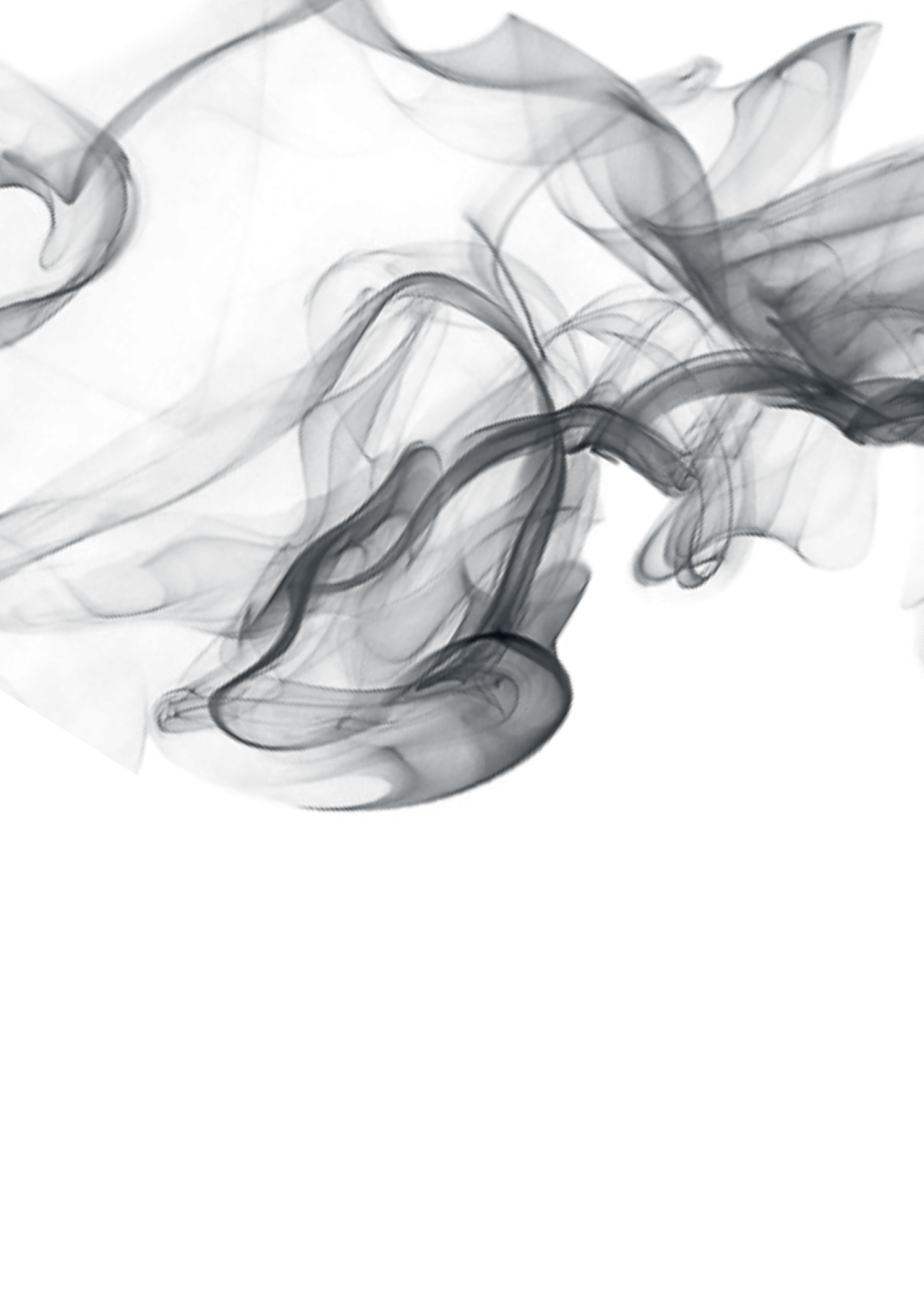 black smoke on a white background