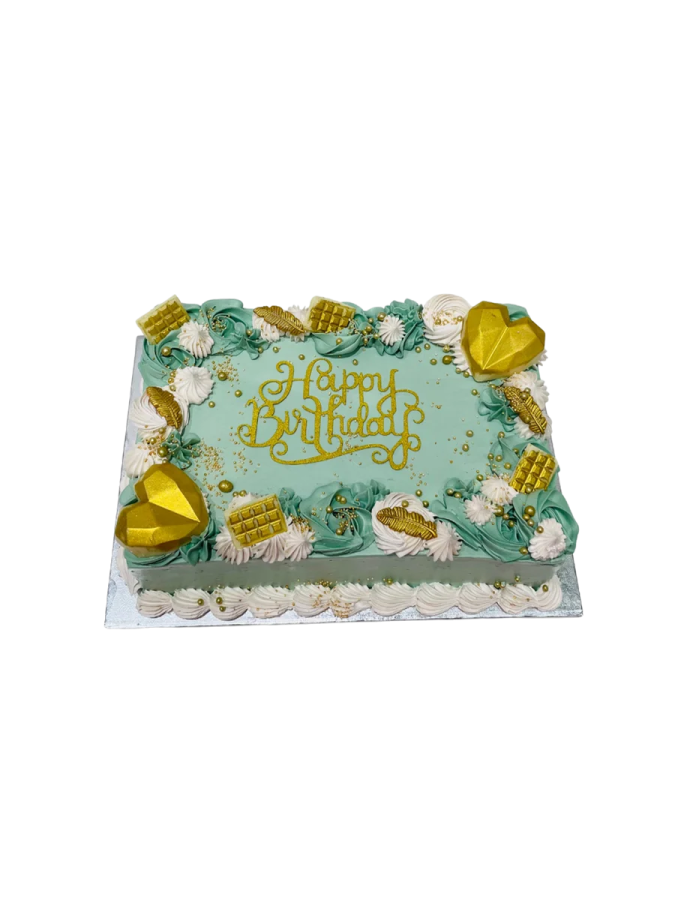 a birthday cake with the words happy birthday on it