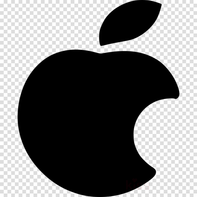 an apple logo on a transparent background