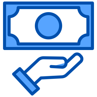 a hand holding a money bill