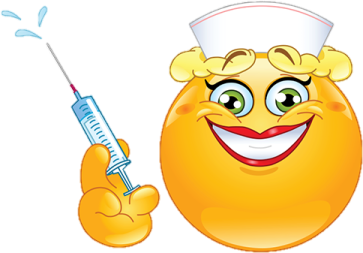 a smiley face with a sy in it's hand