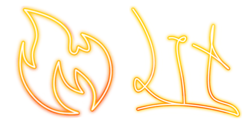 a yellow neon sign with the word i love you
