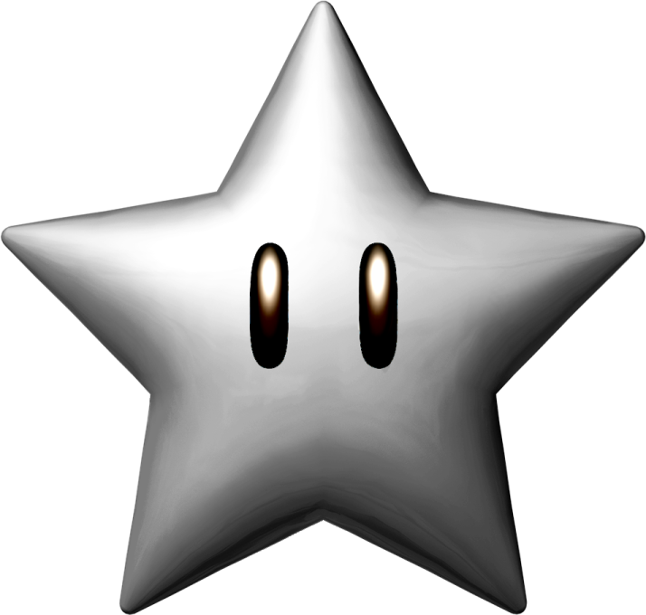 a star with two eyes on it