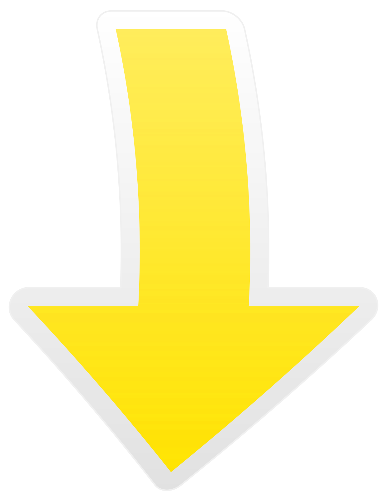 a yellow arrow icon on a white background