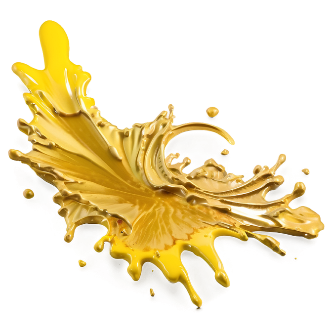 a splash of oil on a white background