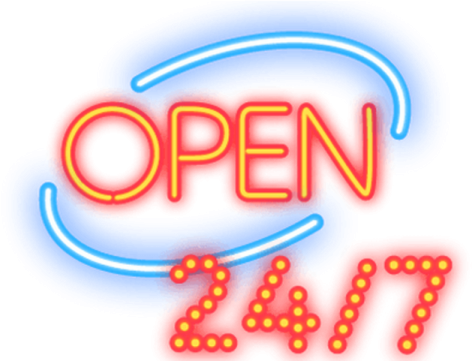 a neon sign with the words open on it