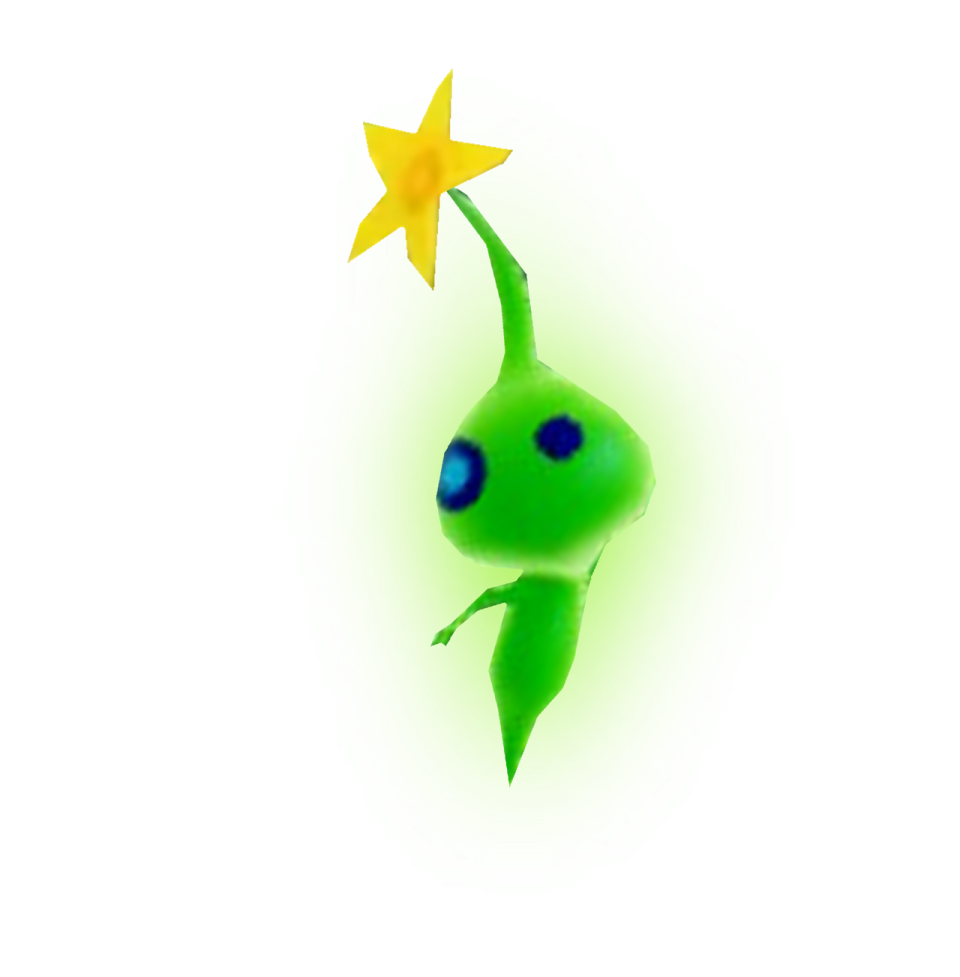 a green fish with a yellow star in its mouth