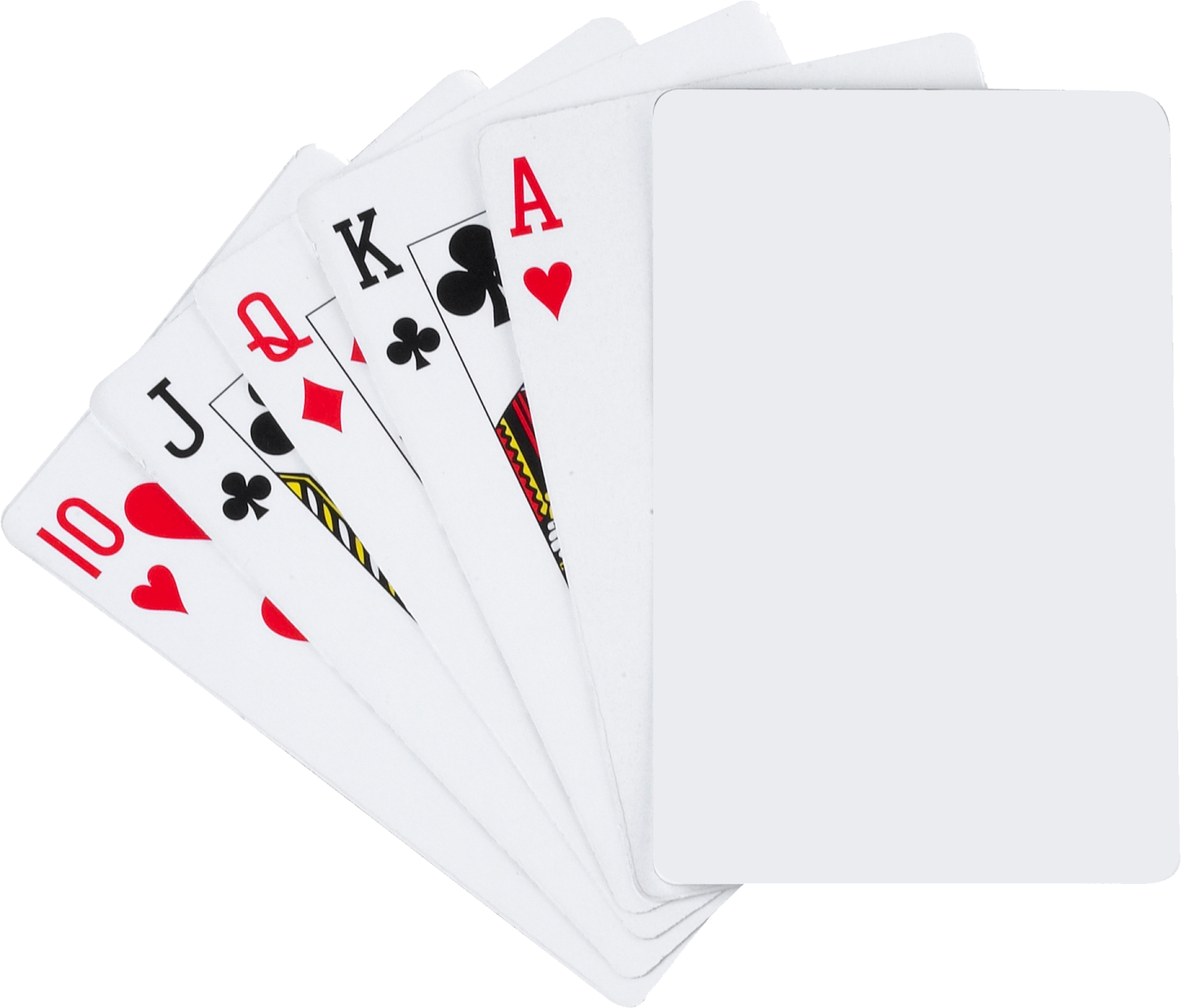four aces playing cards on a white background