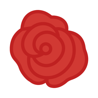 a red rose on a white background