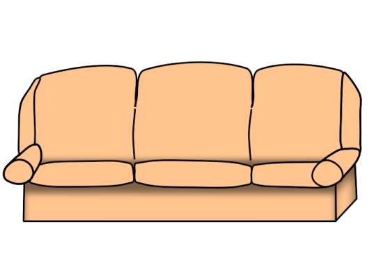 a couch clipart