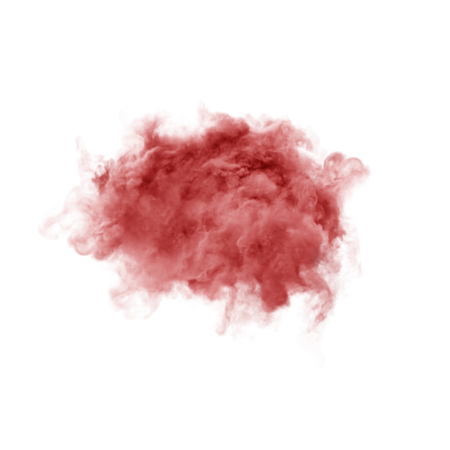 red smoke on white background