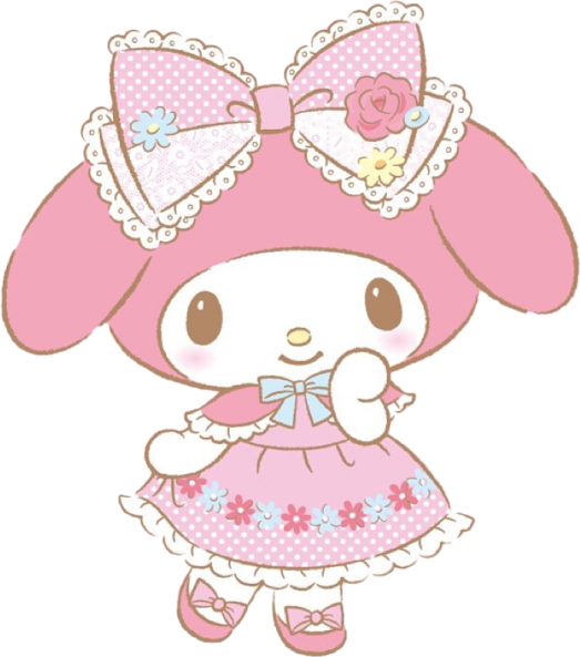 a cute little bunny in a pink dress