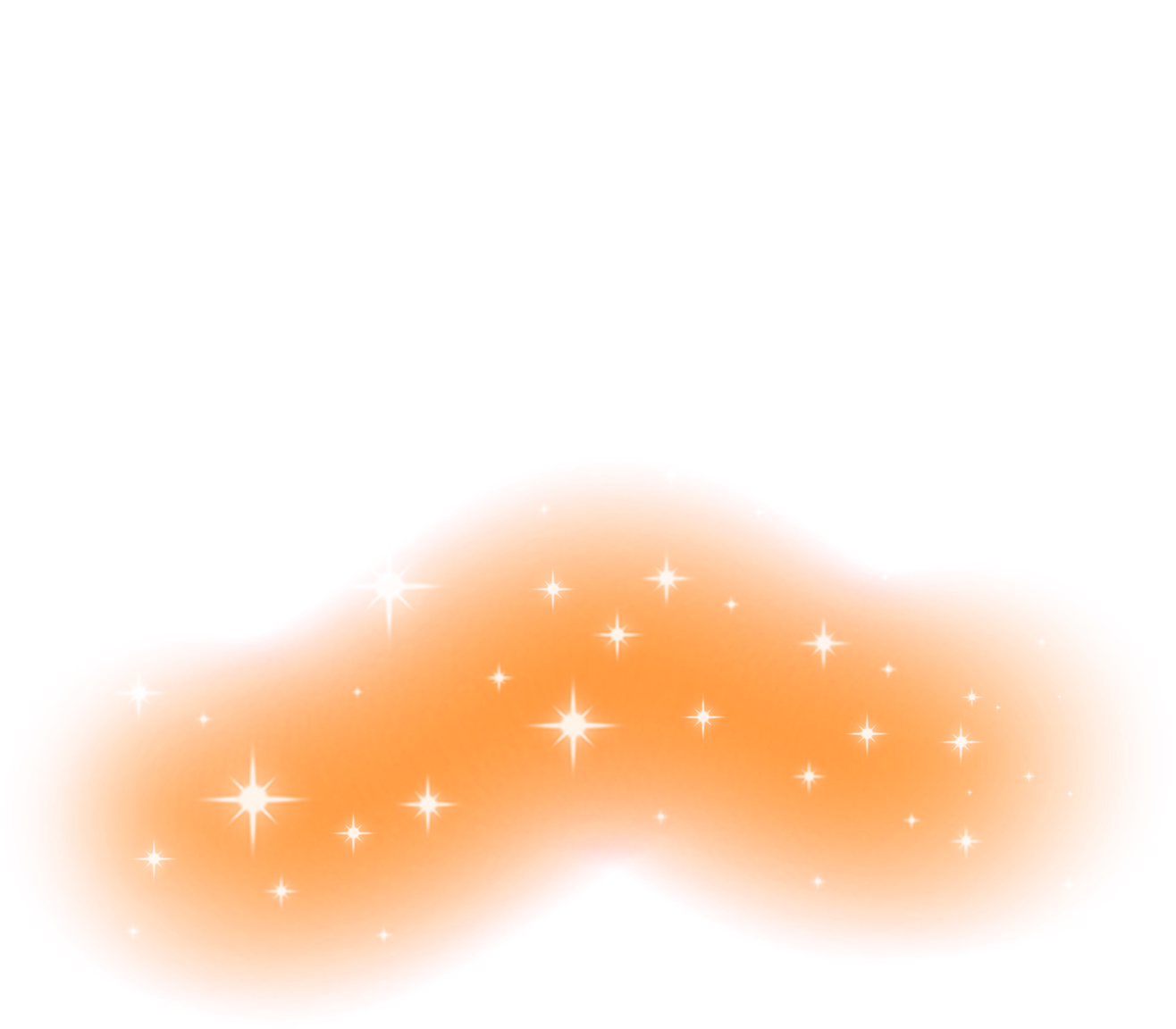 an orange and white background with stars