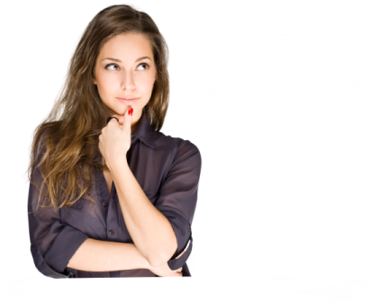 a woman sitting at a table with her hand on her chin