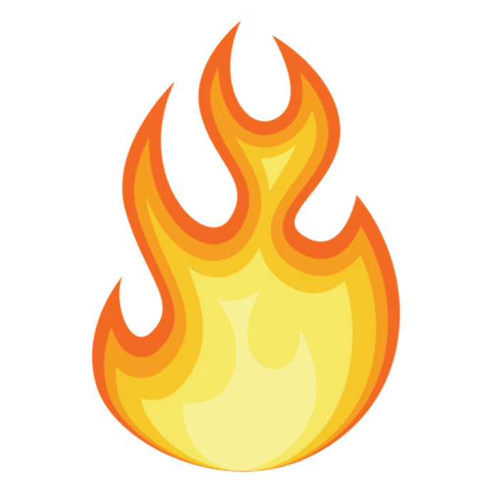 a fire with flames in the middle