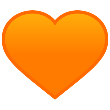 an orange heart icon