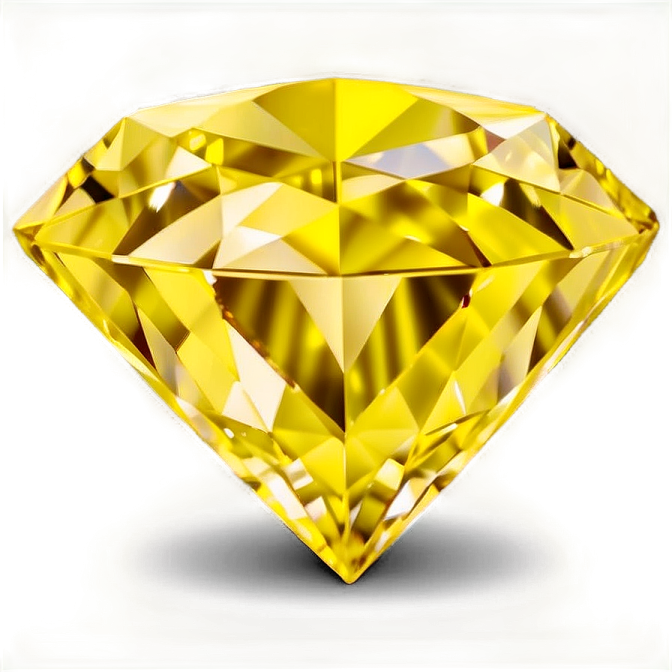a yellow diamond on white background