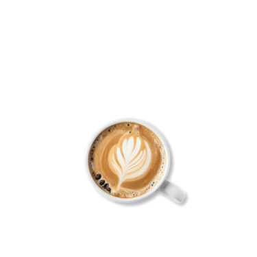 a cup of coffee on a white surface