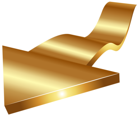 an image of a gold ribbon