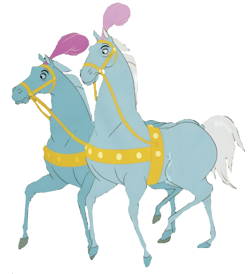 princess and prince riding on horses