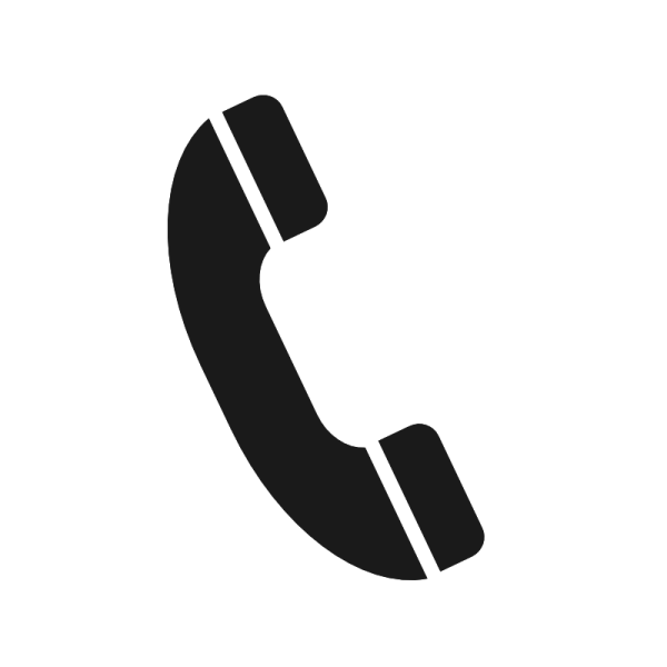 a black and white phone icon