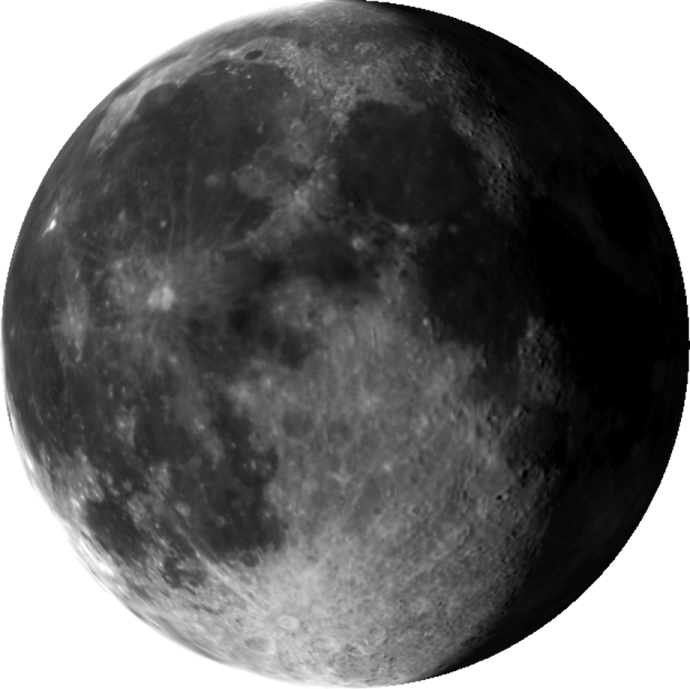 an image of the moon in black and white