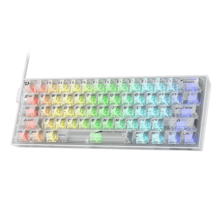 a computer keyboard with colorful leds