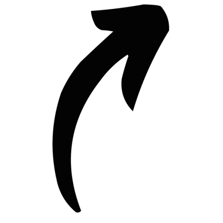 a black and white image of an arrow