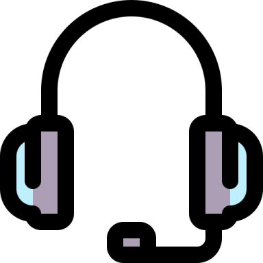 a headset with headphones