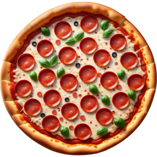 a close up of a pizza with toppings on it