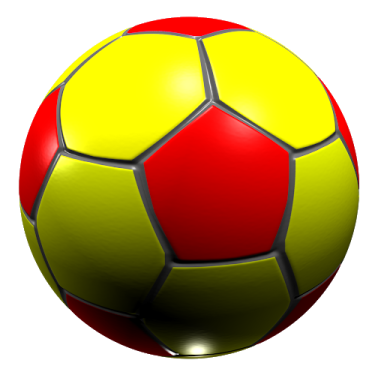 a soccer ball on a white background