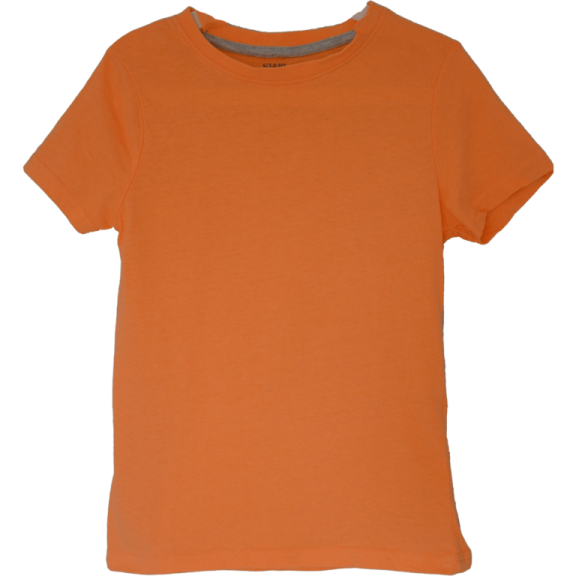 an orange t - shirt on a white background