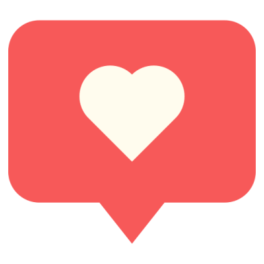 a red heart on a white background