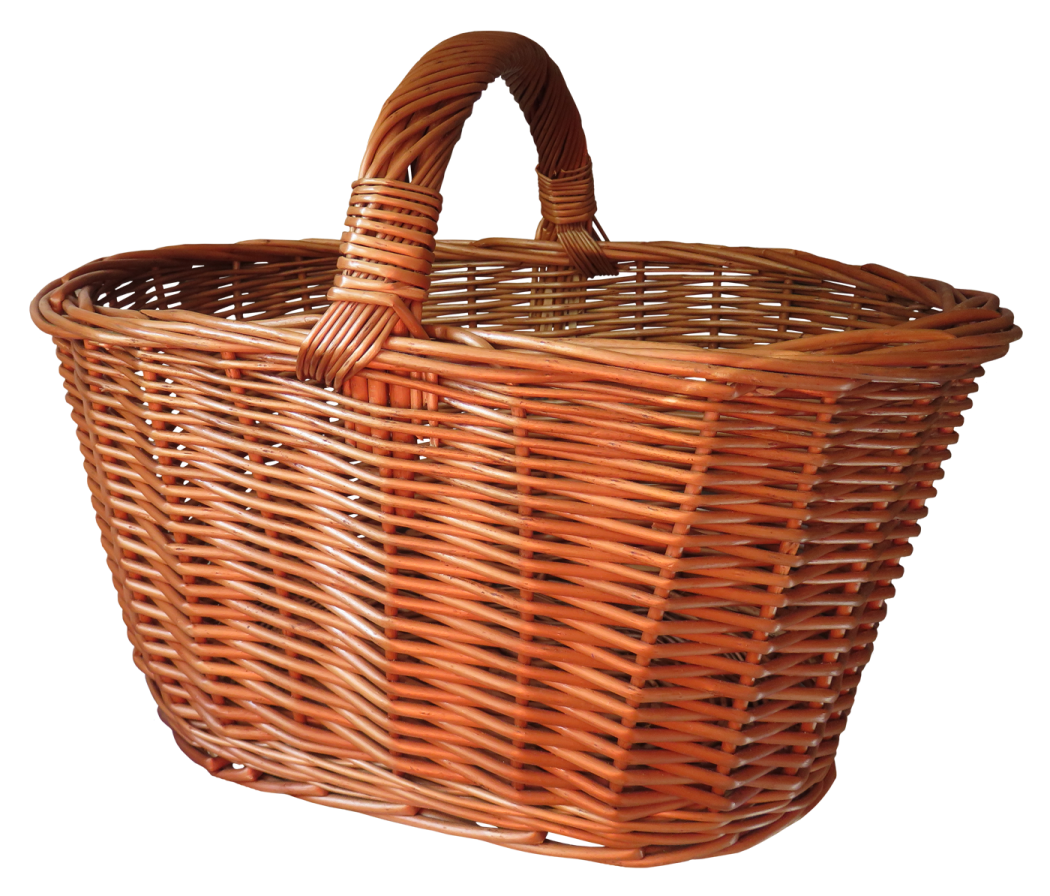 a large wicker basket