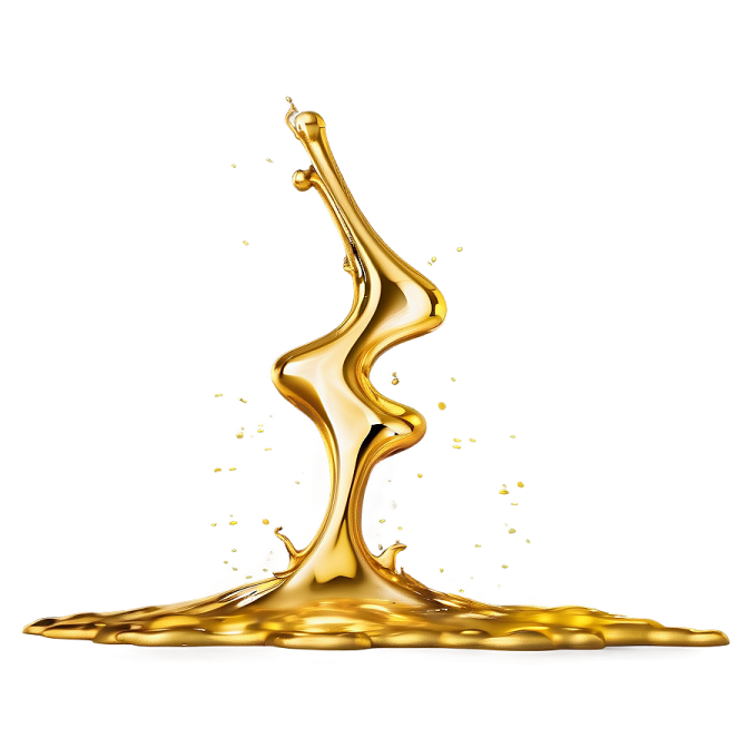 a splash of liquid on a white background