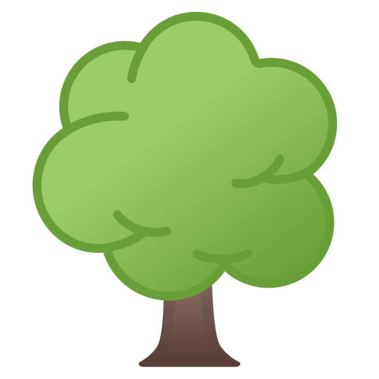a green tree on a white background