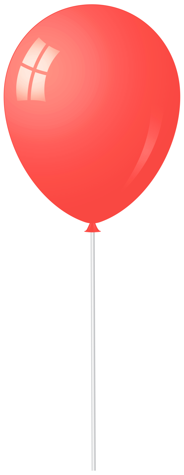 a red balloon on a white background