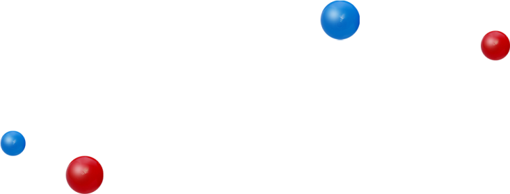 a bunch of red, white and blue balloons