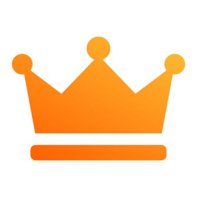 a gold crown on a white background