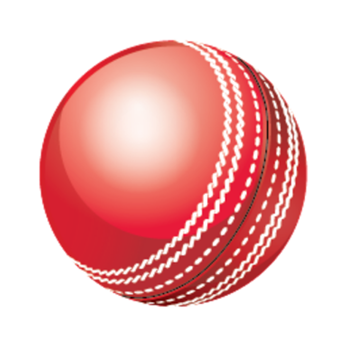 a red cricket ball