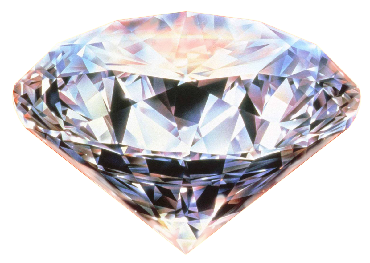 a diamond on a white background