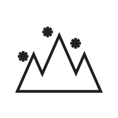 a black and white image of a mountain