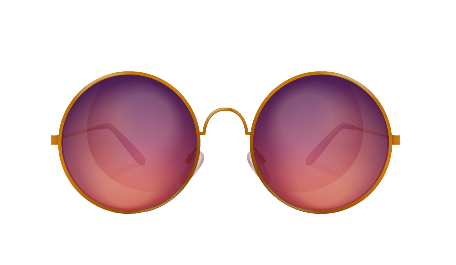 a pair of sunglasses on a white background