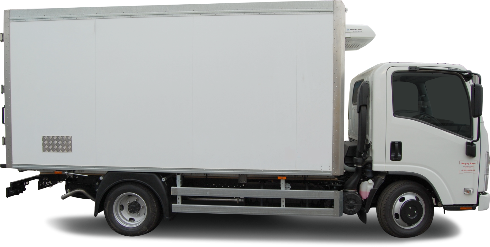 the truck is white