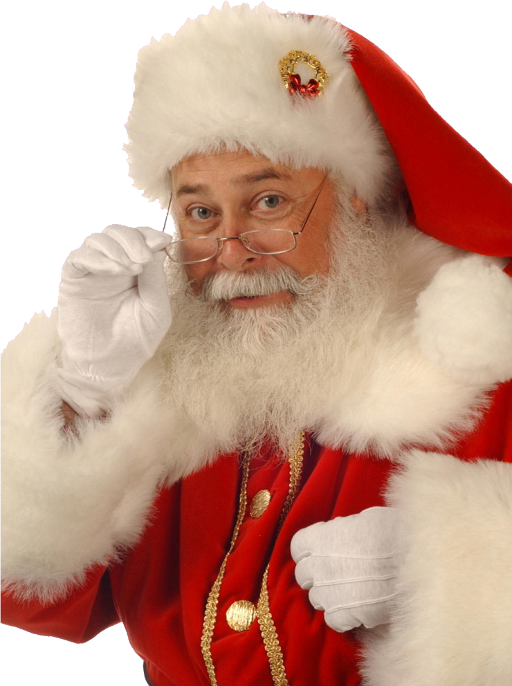 a man dressed as santa claus