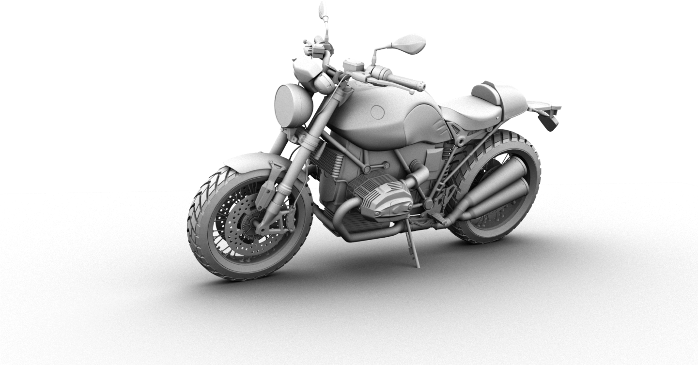 a motorcycle is shown on a white background