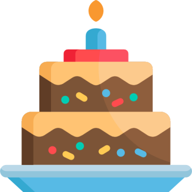 a birthday cake with a candle on top