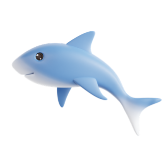 an image of a blue dolphin